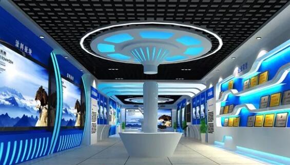 青島消防設備行業展覽廳設計經典案例